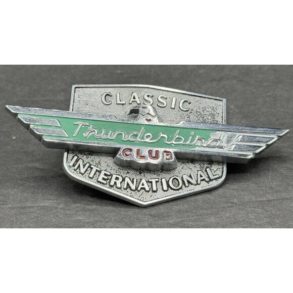 Classic Thunderbird Club International Grill Emblem Ford T-Bird - Picture 1 of 6
